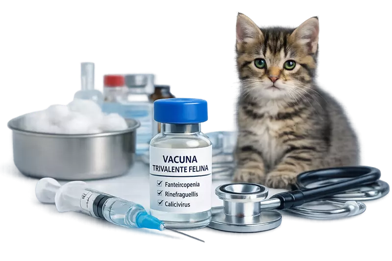 Vacuna tribalente felina